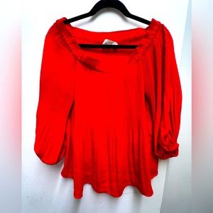 LOFT Red Blouse